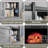 58'' Media Console TV Stand for TVs Up to 65", Entertainment Center with Included Electric Fireplace-383999238