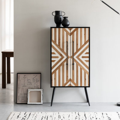 0 -Drawer 2 -Door Rectangle Accent Cabinet