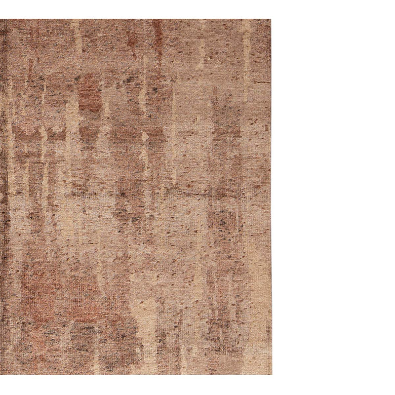 Abstract Area Rug in Cream/Rust