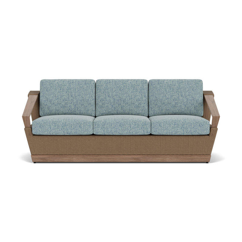 Charisma Outdoor 3 - Seat Patio Sofa, Serene Ocean