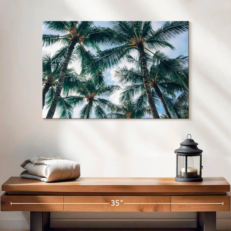 Harnek Palm Trees In Honolulu, 16" H x 24" W