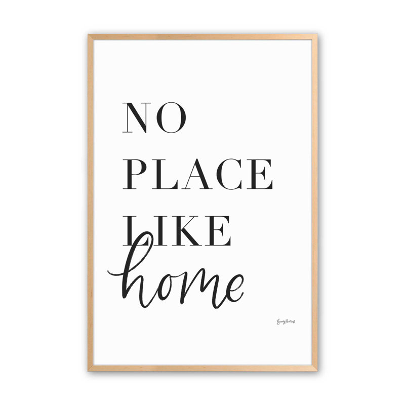 «No Place Like Home», Érable brut, H 15 po x l 12 po