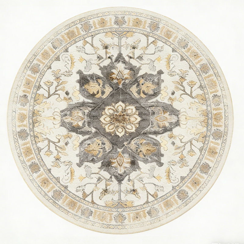 Kokichi Oriental Indoor Rug, Round 6'