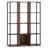 12-cube Bookcase 57" Tall Freestanding Bookshelf Industrial Shelf Display Rack
