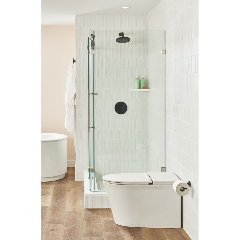 Robinet de douche thermostatique Studio S, Noir mat