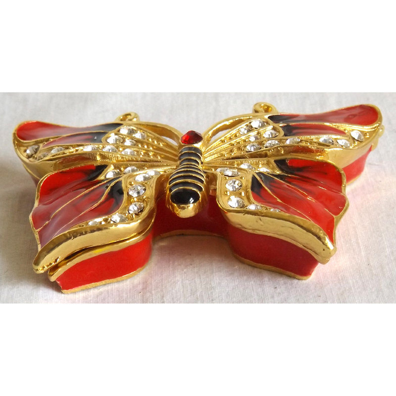 Boîte à bijoux papillon