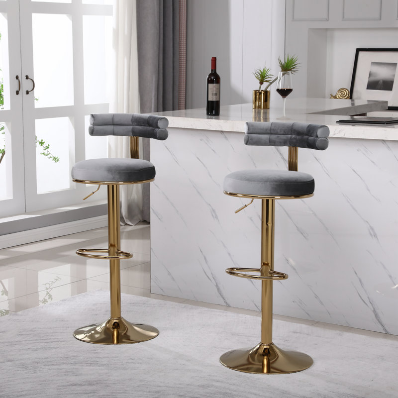 Tabouret Kyliejo, Gris