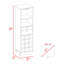 Armoire de bar 1 tablette 12 tiroirs Wengue