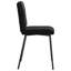  2 chaises de salle à manger en velours noir