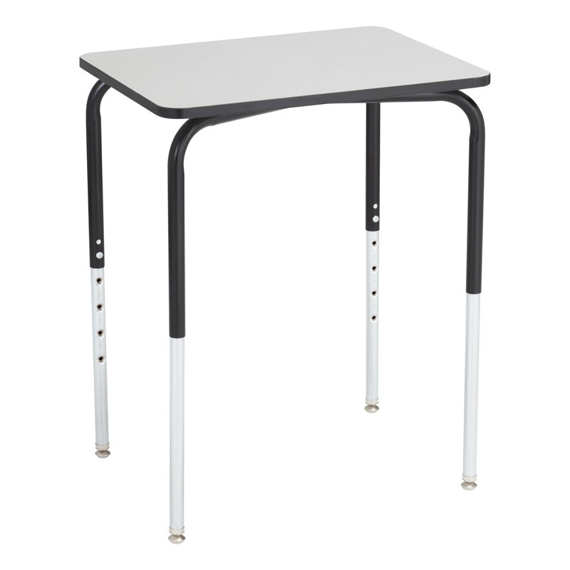 Structure Series Collaborative Adjustable Height Student Desk, Grey