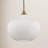 Collina 1-Light Dimmable Globe Glass Pendant-66203351