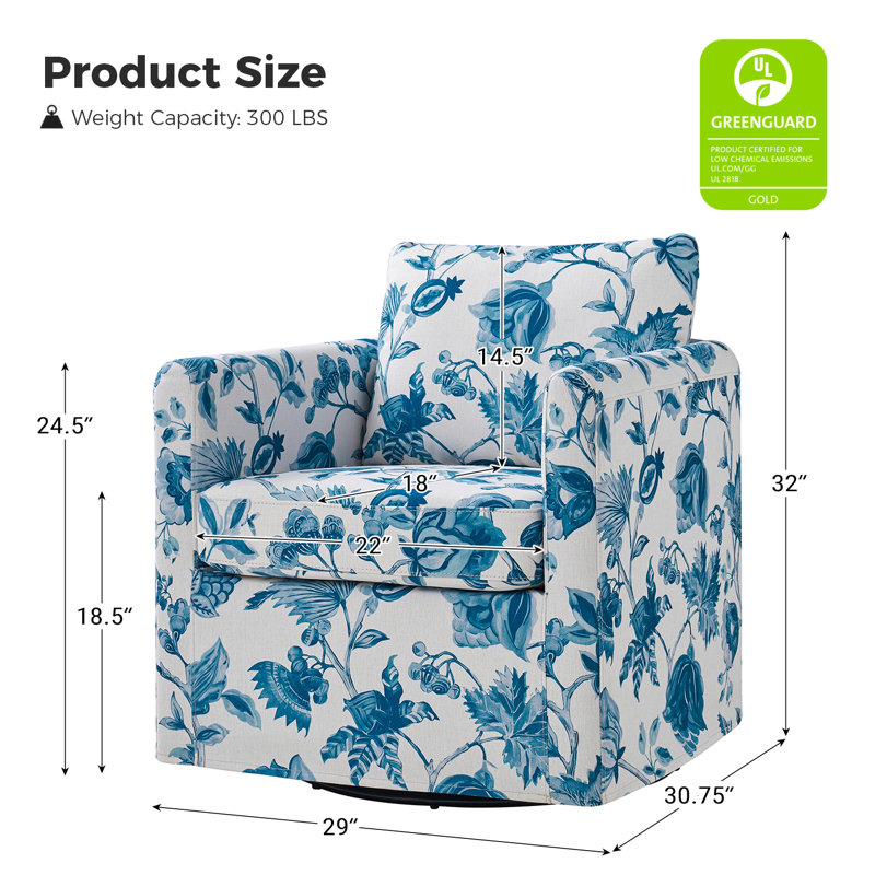 Fauteuil demi-tonneau pivotant avec revêtement Nicha, Mélange de polyester tuiquoise