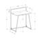 Bureau d'étude moderne de 76 cm (30 po) - Plateau en stratifié naturel et structure en métal blanc, idéal pour l'apprentissage, bureau d'ordinateur contemporain, poste de travail pour ordinateur portable avec piétement supérieur.