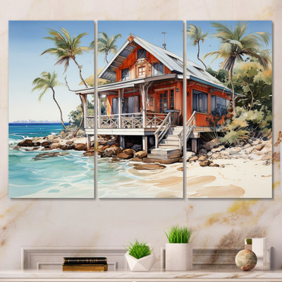 Caraibe Tropical Retreat II Nautical & Beach Wall Decor on Metal