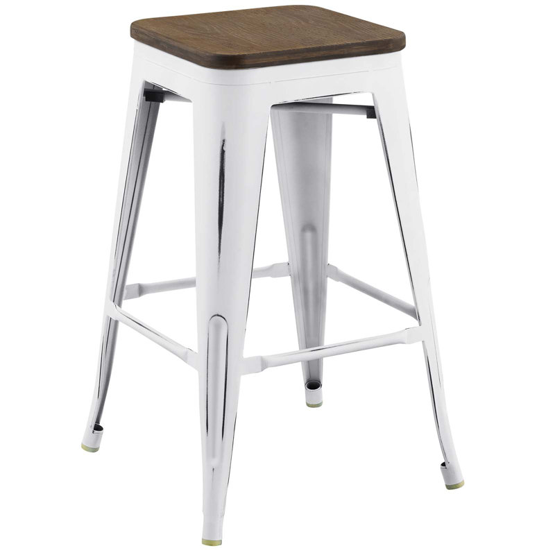 Tabouret Modway Promenade, Noir, Tabouret de comptoir (siège d'une hauteur de 26 p
