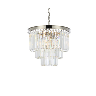 Yazmin 9 - Light Dimmable Tiered Chandelier