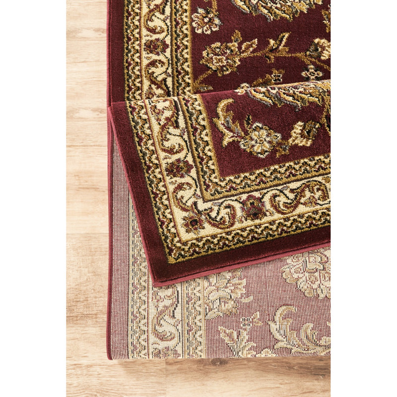 Tapis classique en polypropylène rouge 31 po Largeur et profondeur de 87 pi. 7 x 3 avec confort