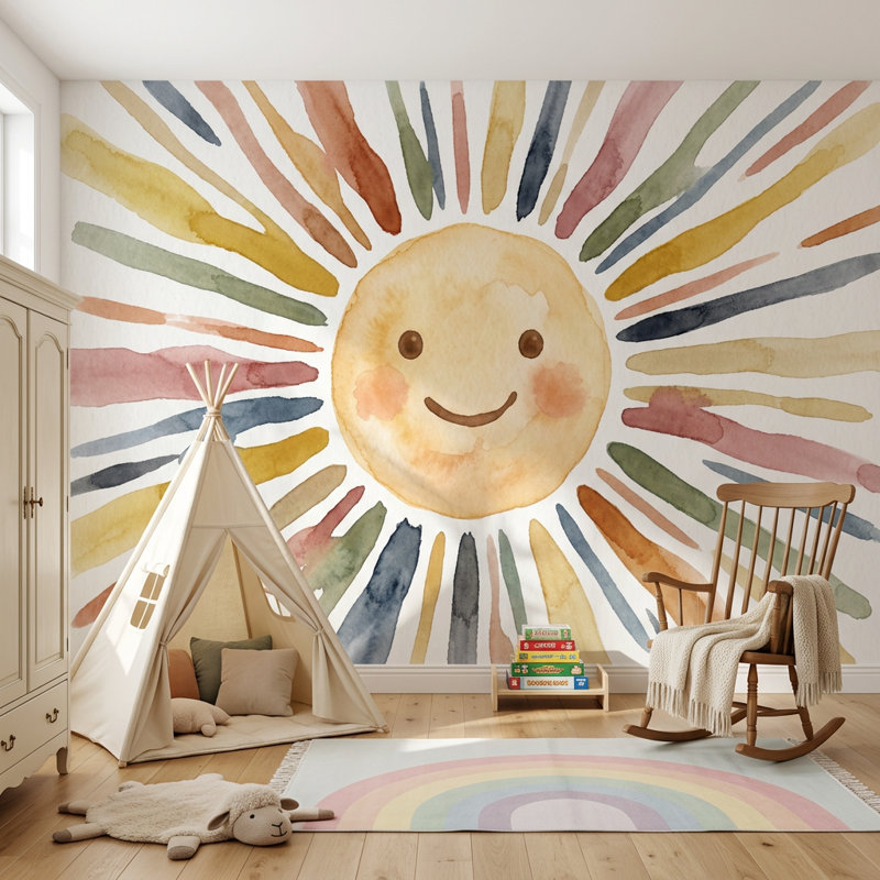 Papier peint fond blanc avec texture aquarelle et fond mural amovible, 160 po x 108 po, Peler et coller