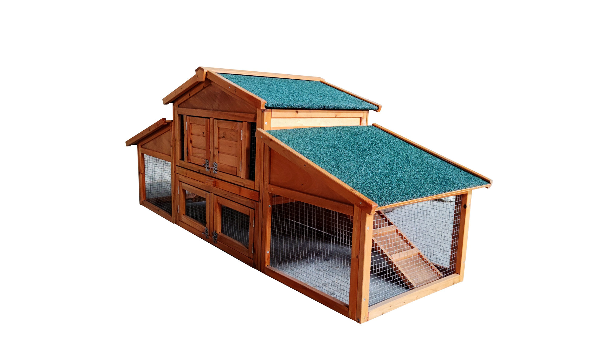 Tucker Murphy Pet™ Multifunction 2-layer Wooden Rabbit Hutch Chicken ...
