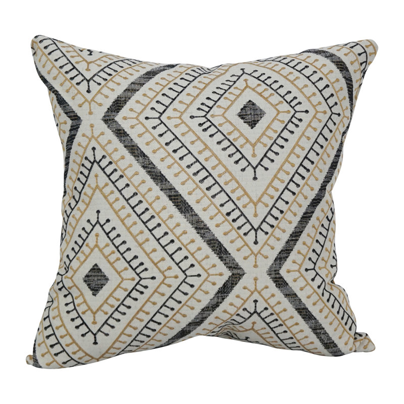 Geometric Reversible Throw Pillow, Tupelo Sahara