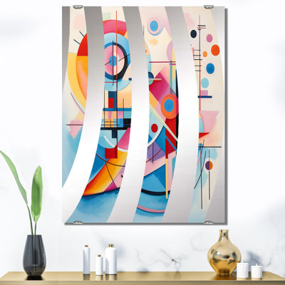 Rushali - Miroir mural géométrique abstrait