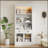 83.4 Inch Tall Modern White Bookshelf with LED Lighting, 2 Glass Doors, 1 Drawer, and Adjustable Shelves for Versatile Storage-1026072265