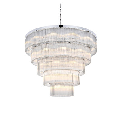 Lustre Harlow de 48 po en chrome
