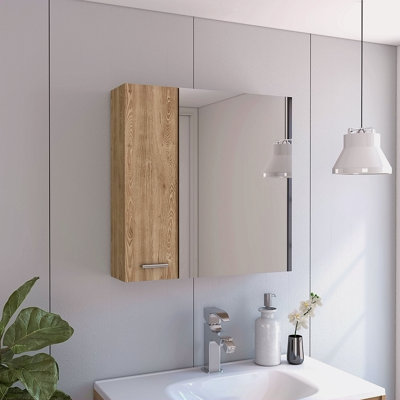 Armoire à double porte 23 "Medecine, quatre tablettes intérieures