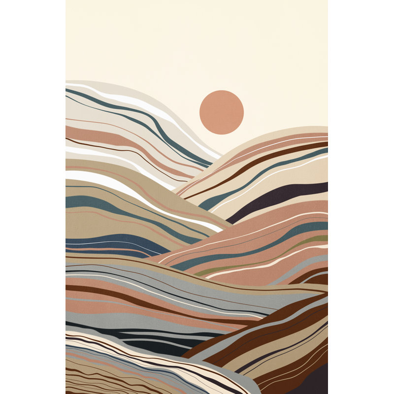 Paysages inspirés des minéraux I, H 30 po x l 20 po