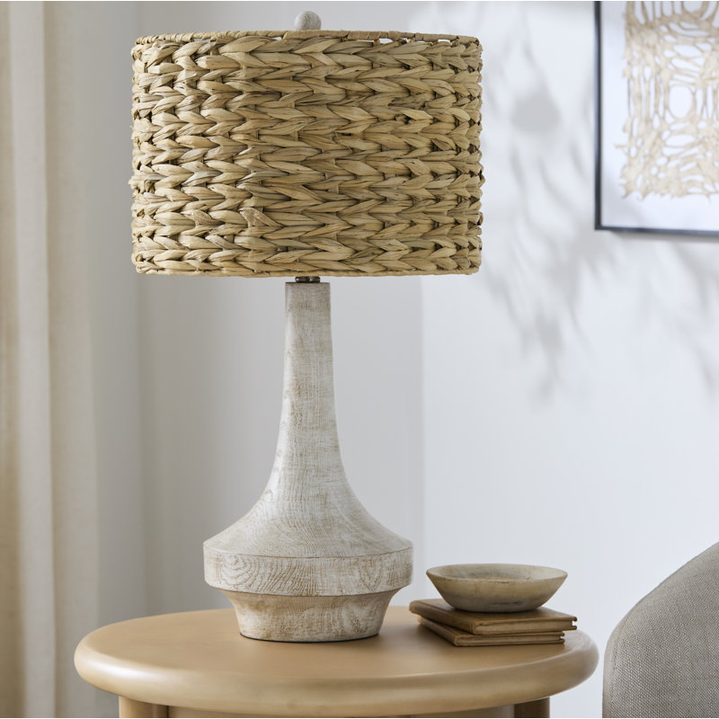 Carson Table Lamp, Distressed White