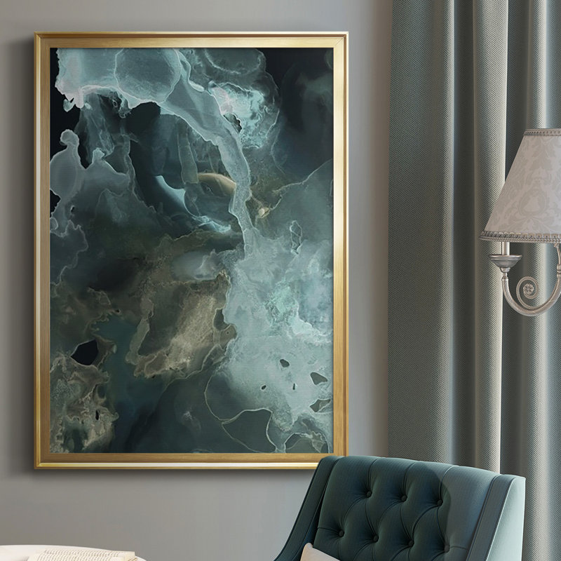 «Gilded Spector II», reproduction encadrée de qualité supérieure - prête à être accrochée, H 42,5 po x l 30,5 po x P 1 po, Or