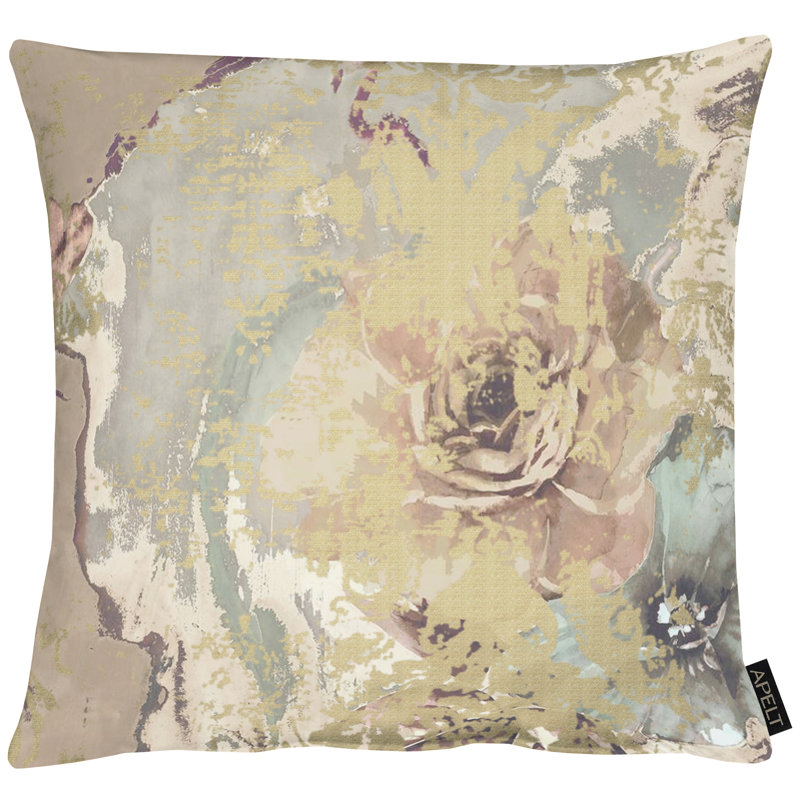 Modern Luxury Floral Square Throw Pillow Cover, 66 x 66cm, Cream