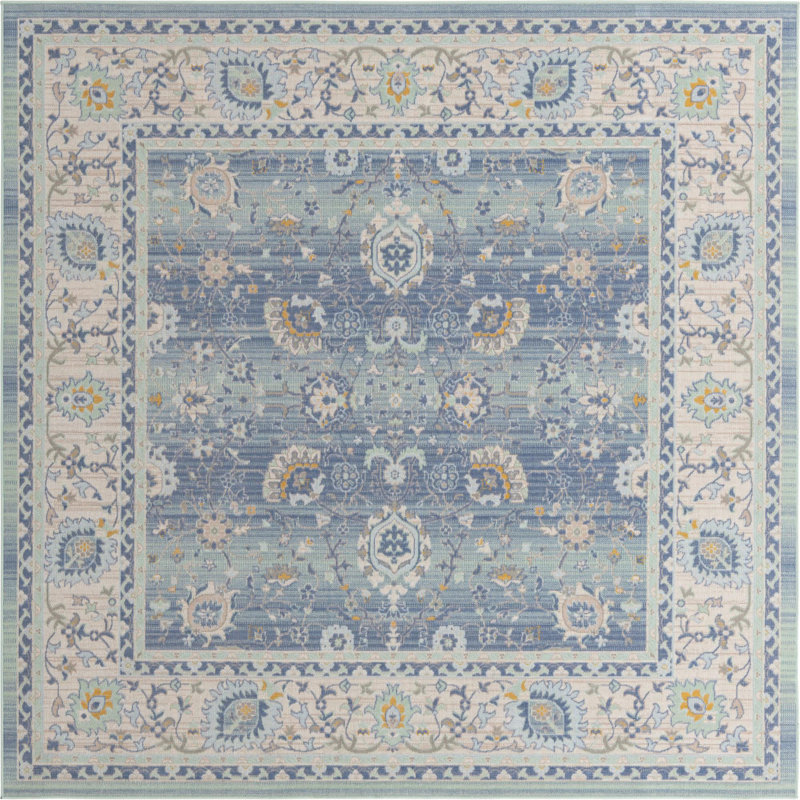 Hillen Oriental Indoor Rug, Square 8'