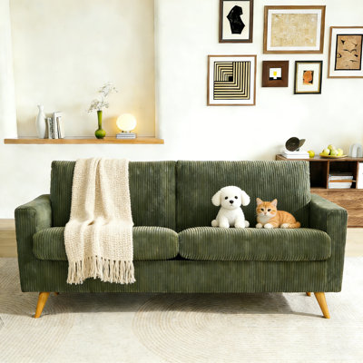 Canapé 68 po Mid-Century Modern