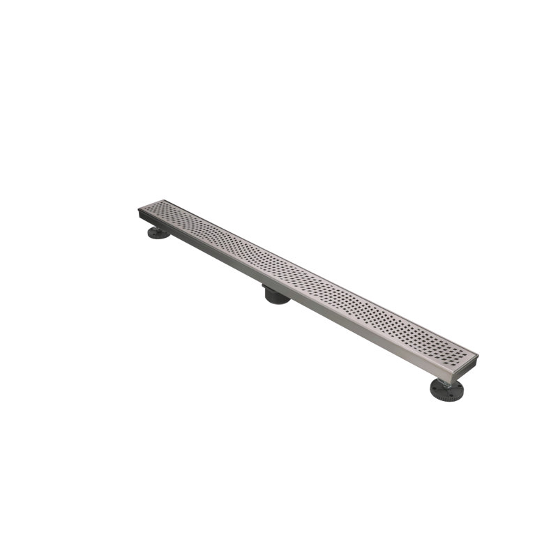 Stainless Steel Linear Shower Drain Wave Grate, 36"