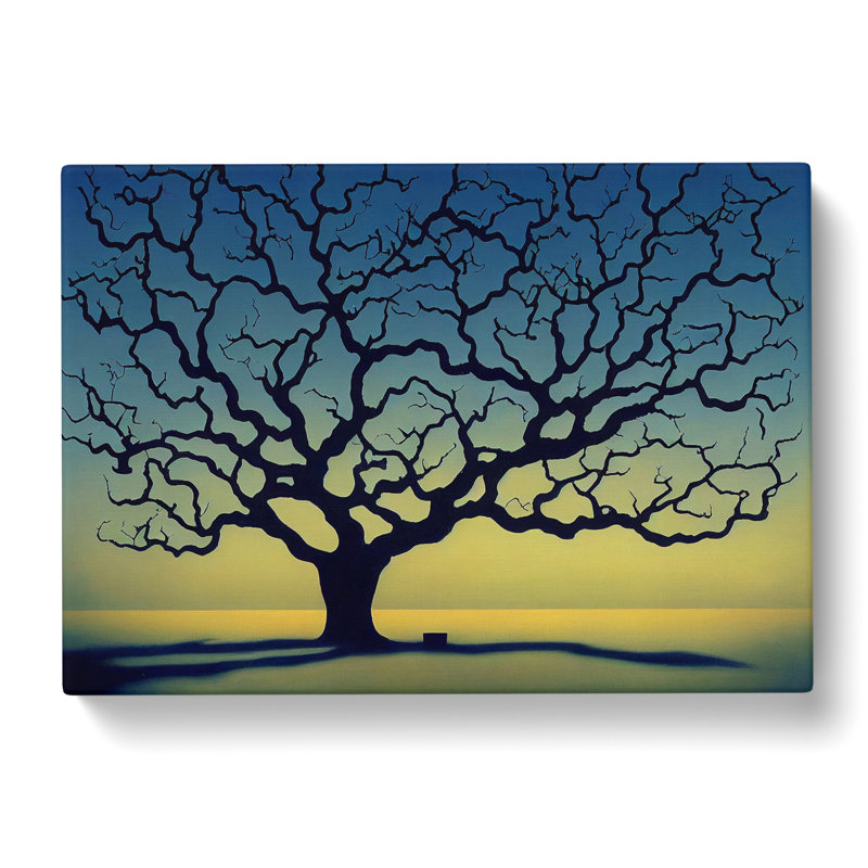 Enlightened Oak Tree - Wrapped Canvas Print, 50cm H x 76cm W x 3cm D