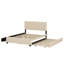 Upholstered Platform Bed With 2 Drawers And Trundle-115709512