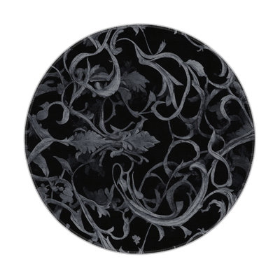 Moonlit Noir Indoor And Outdoor Area Rug