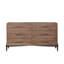 Commode à six tiroirs Tranquility, aucun assemblage requis, finition noyer