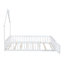 Lit plateforme avec garde-corps Wood House-390842530