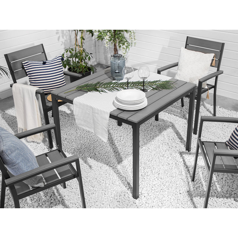 Zaina 4 - Person Patio Dining Set with Square Table , Cushions Included