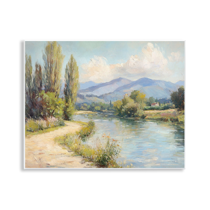 Le long de la rivière Mountain, plaque murale, design par Petal Prints Design