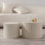 Ensemble de 2 tables basses gigognes Beige