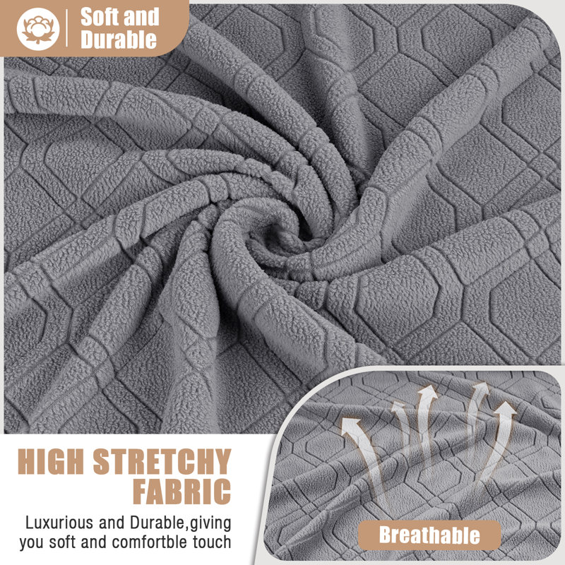 Causeuse inclinable avec housse pour console Wald Stretch, Gris clair