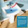 22" W x 17" D Pedestal Bathroom Sink Rectangular Vitreous China with Single Faucet Hole and Overflow