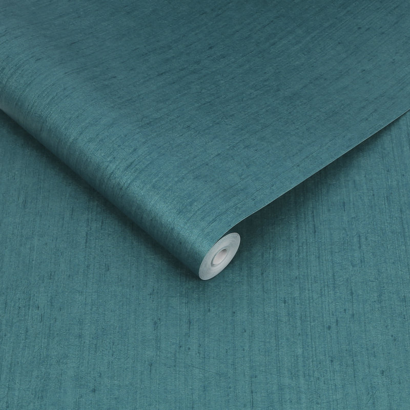 Metallic Wallpaper Roll, Teal