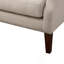Chaise capitonnée à boutons avec structure en bois massif
