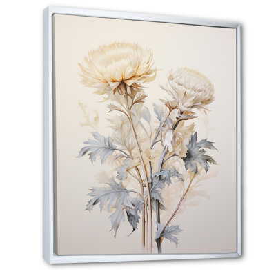«Beige chardon», art mural sur toile Thistle