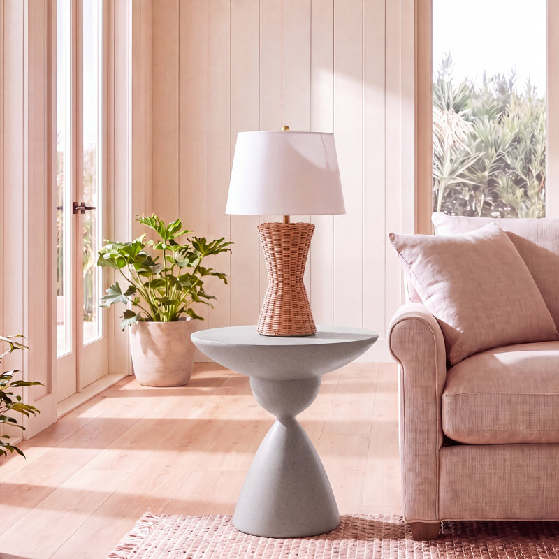 Table d'appoint Atley, Gris