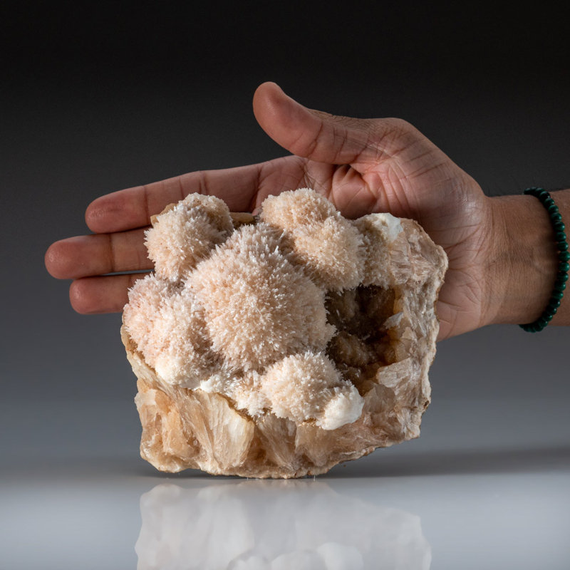 Scolecite with Stilbite from Nasik District, Maharashtra, India, 5" W (2 Lbs)